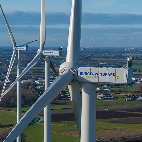 Windturbines zijn overgenomen